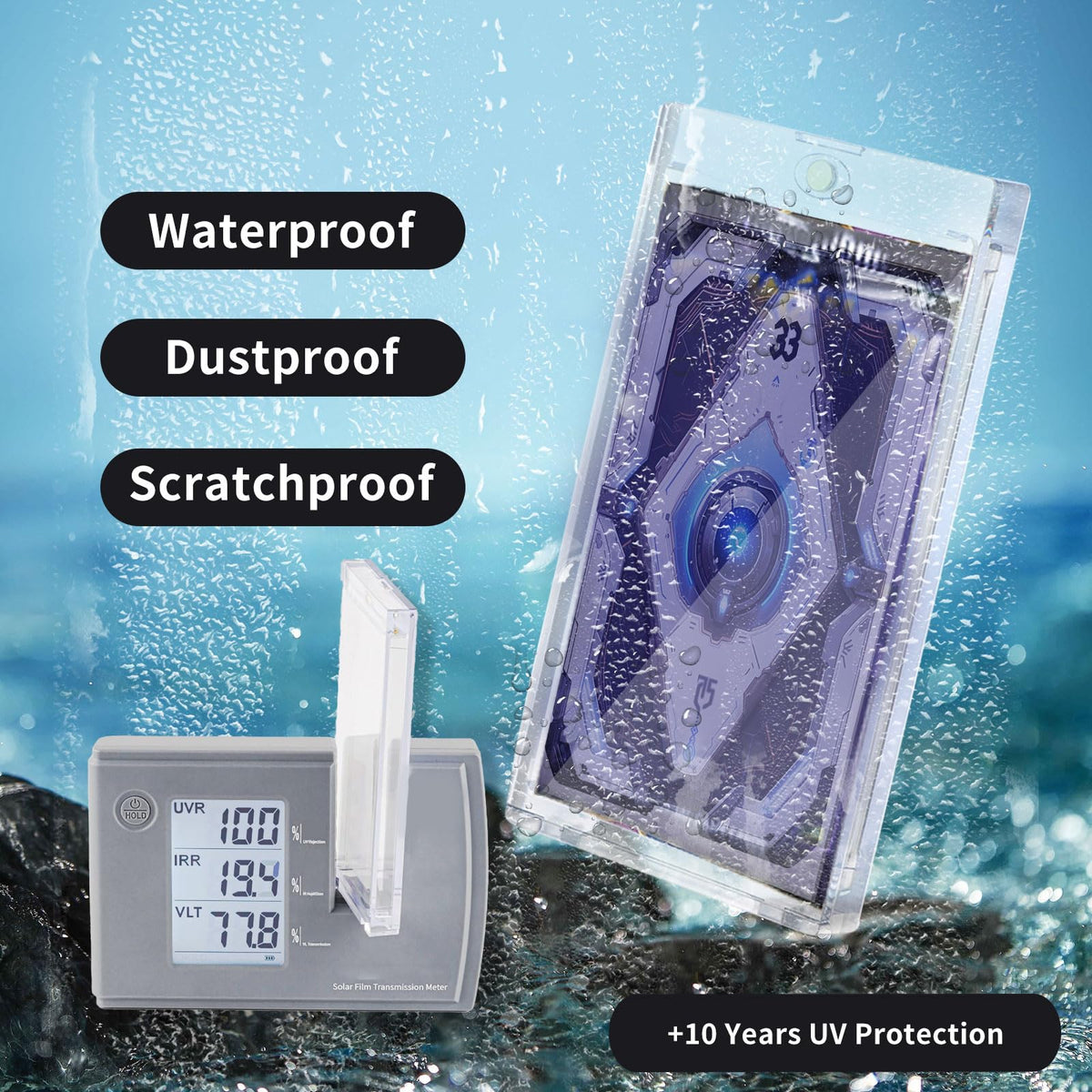 RIXUGIT standard-card-size compatibility shows versatile use for sports and gaming cards.