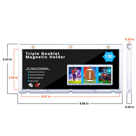 RIXUGIT booklet holder open to reveal smooth magnetic closure for easy browsing.