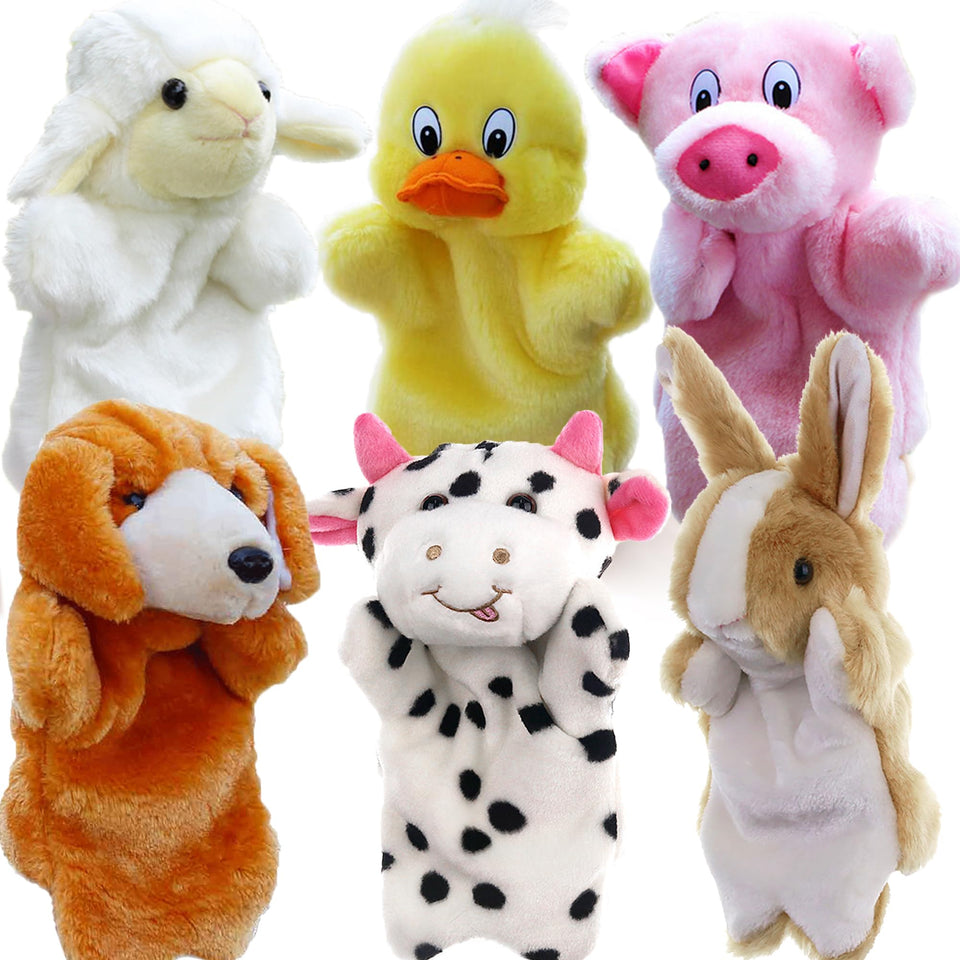 RIY hand puppets - duck close-up for farm-themed play and storytelling.