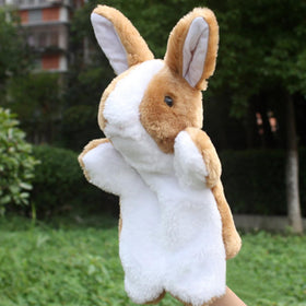 RIY hand puppets - sheep close-up encouraging storytelling and toddler pretend play.