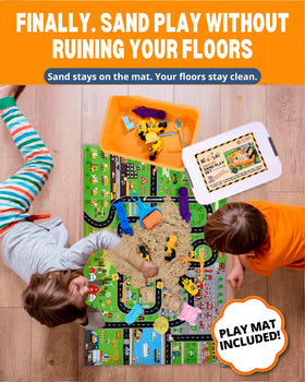 Riyo Play 2.8 lb moldable sand that sticks and reshapes.