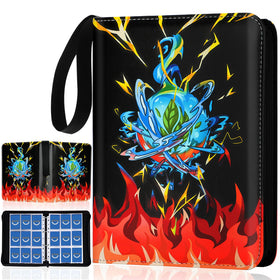 Rkssws 9-pocket binder cover provides stylish protection for cards.