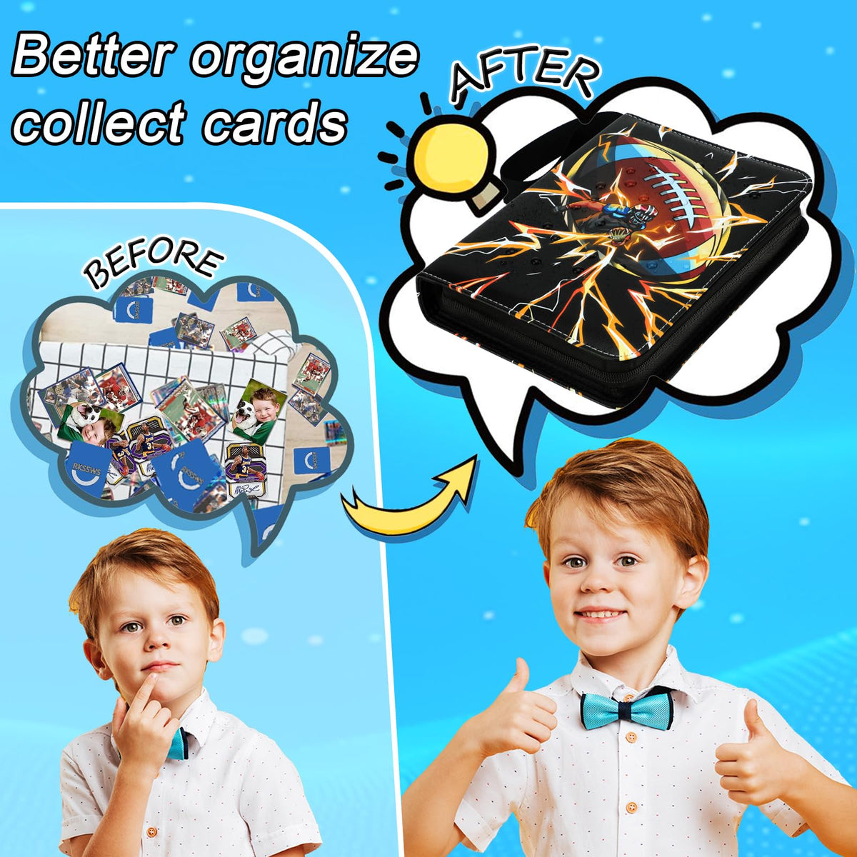 Rkssws card collection display helps share favorites with friends.