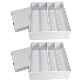 RLAVBL 2-pack card storage box front view for organized card collections.
