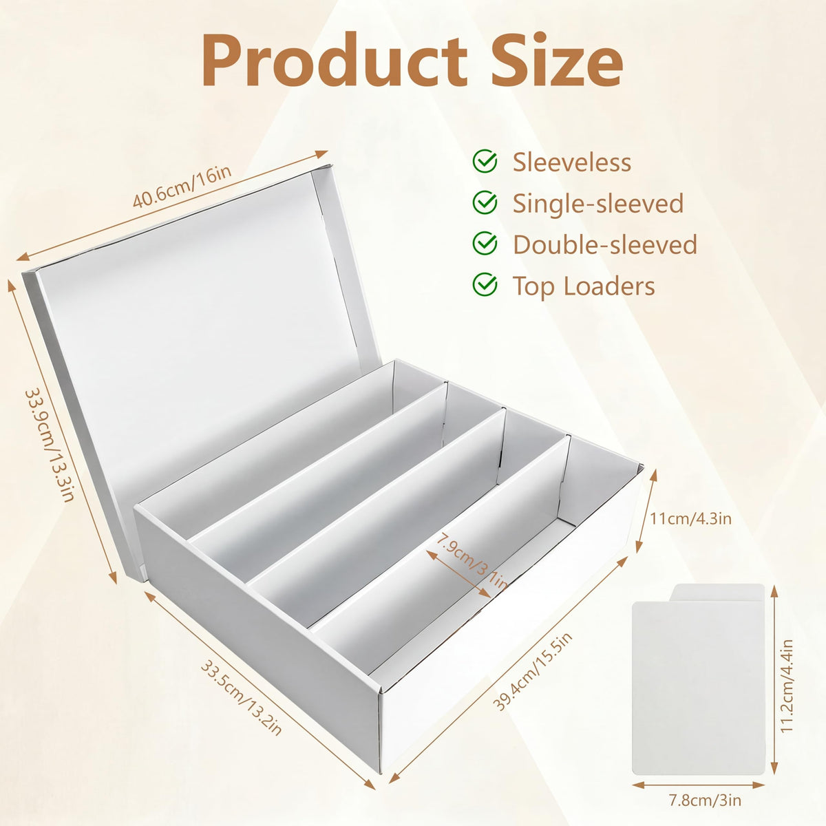 RLAVBL 4-row dividers inside view to categorize cards efficiently.