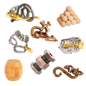 RLYLF eight-piece logic puzzles, hands-on assembly for focused thinking