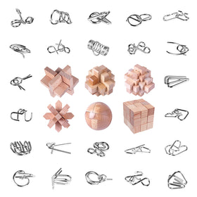 RLYLF wooden interlock puzzle assembly demonstrates durable, portable brain challenge.