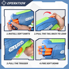 RLZHLYC durable ABS plastic shell for long-lasting toy blasters.