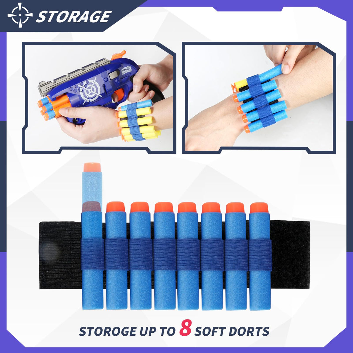 RLZHLYC soft EVA bullets are safe and flexible for kids