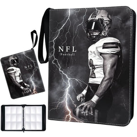 Rmannke football card binder with 900 pockets keeps cards organized on the go