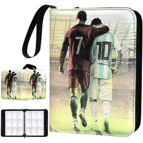 Rmannke Soccer Card Binder cover showing 900-capacity space for collections.
