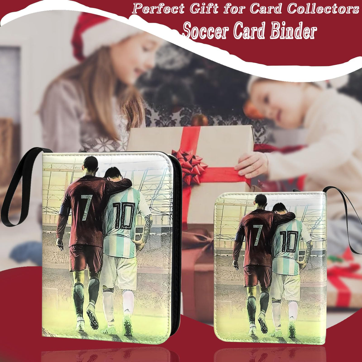 Rmannke Soccer Card Binder gift-ready design appeals to kids and collectors.