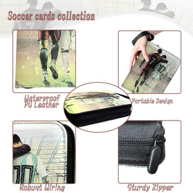 Rmannke Soccer Card Binder zip closure keeps cards secure and dust-free.