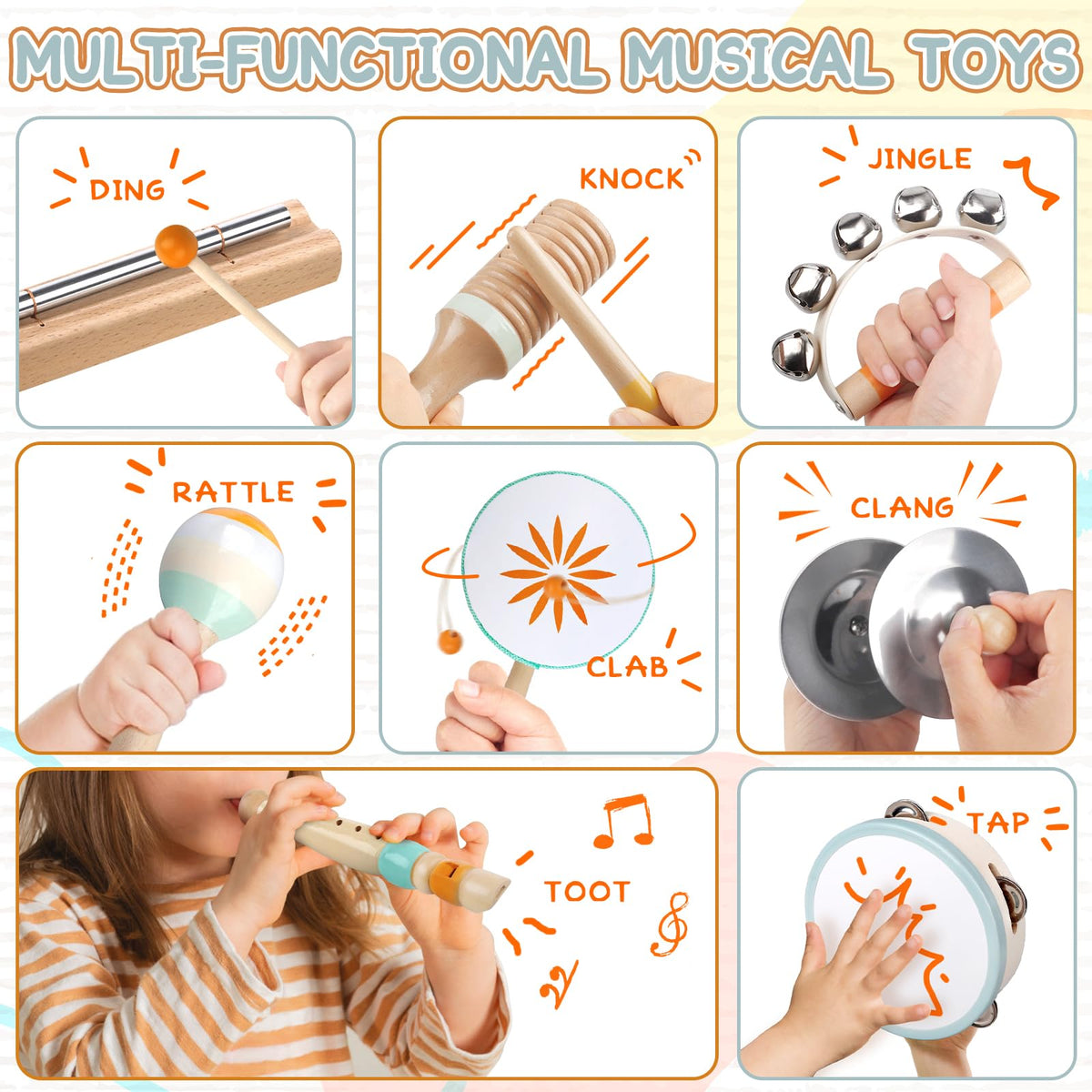 Rmischolar baby musical maracas stimulate coordination and sound exploration for toddlers.