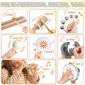 Rmischolar baby musical maracas stimulate coordination and sound exploration for toddlers.