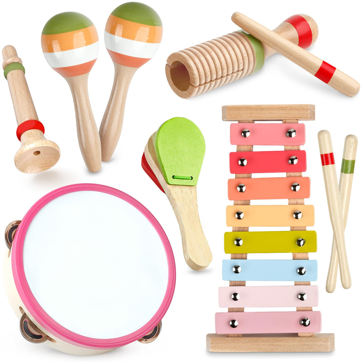 Rmischolar xylophone with mallets; encourages early rhythm development and coordination.