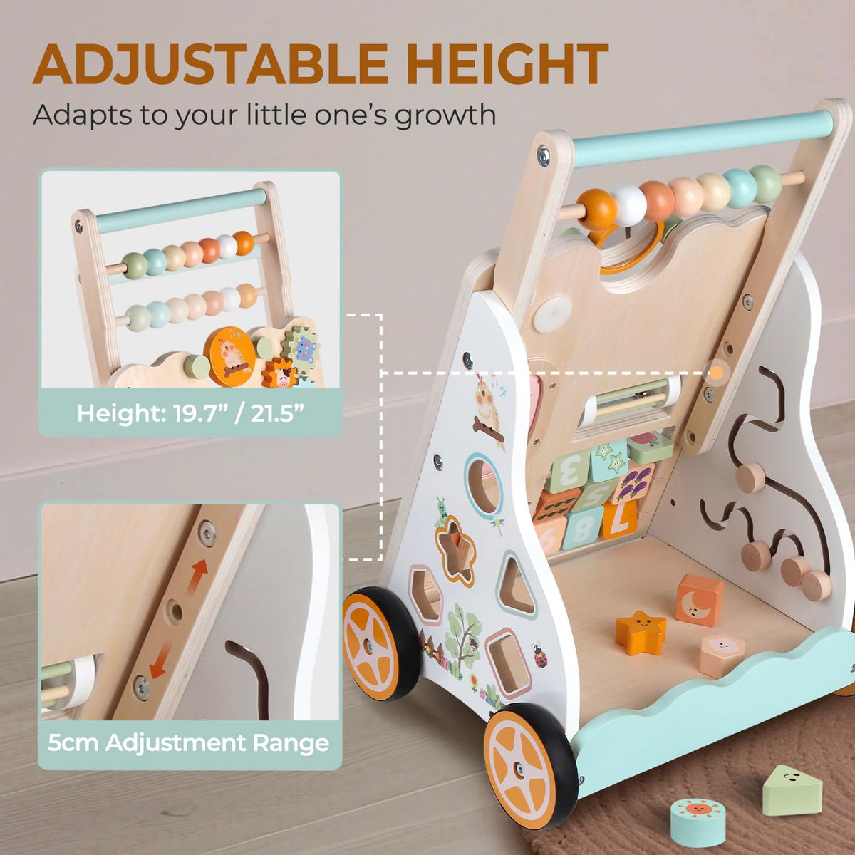 Rmischolar walker rear storage rack for toy carrying on the go