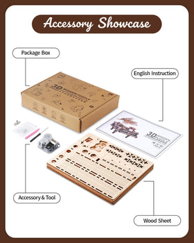 Rnfinewow eco basswood puzzle showing glue‑free assembly and precision cuts