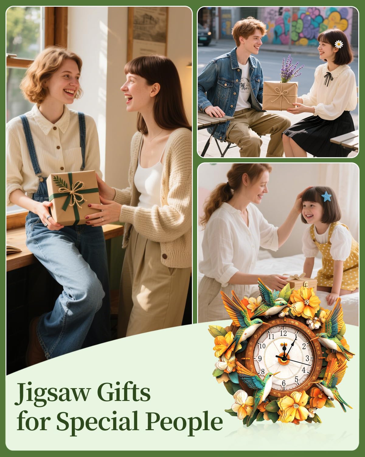Rnfinewow gift packaging enhances gifting for puzzle lovers and decor enthusiasts.