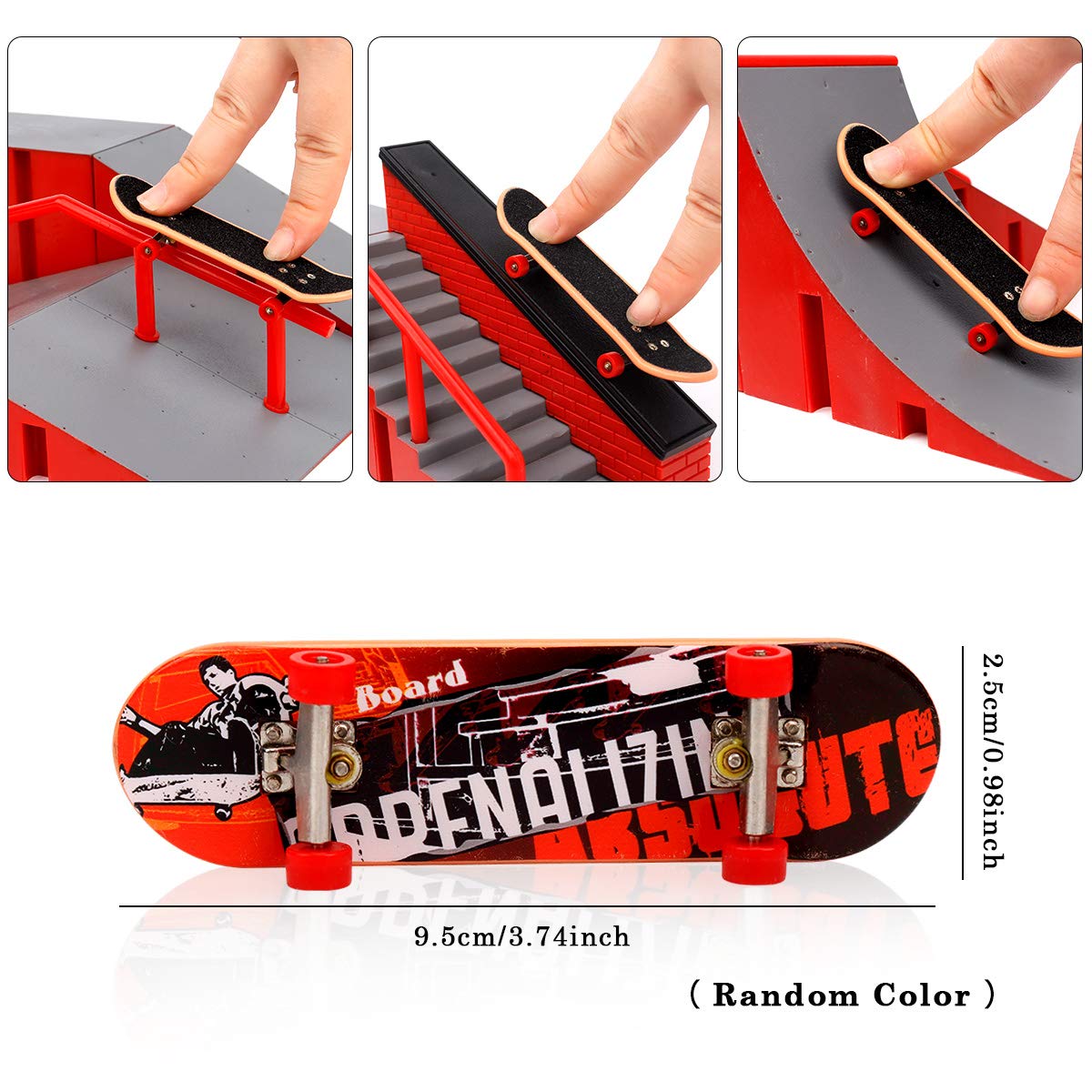 RNGODO ramps support growing finger skating skills for kids and teens.