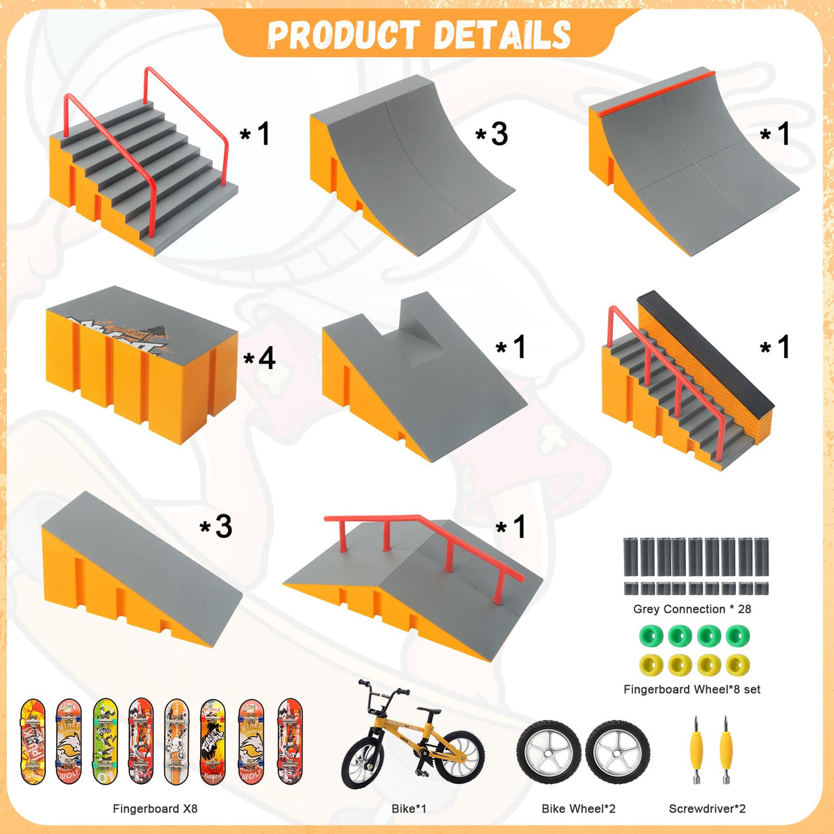 RNGODO ramp-connectors-kit enables custom park layouts for creativity.