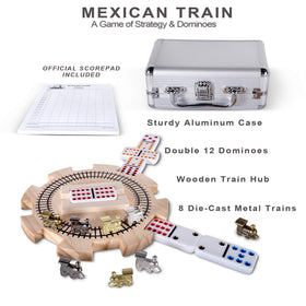RNK Gaming eight metal train markers track trains clearly.
