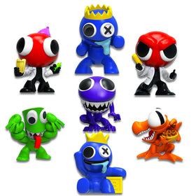 Roblox Rainbow Friends mini figures and stickers for party favors and gifts.