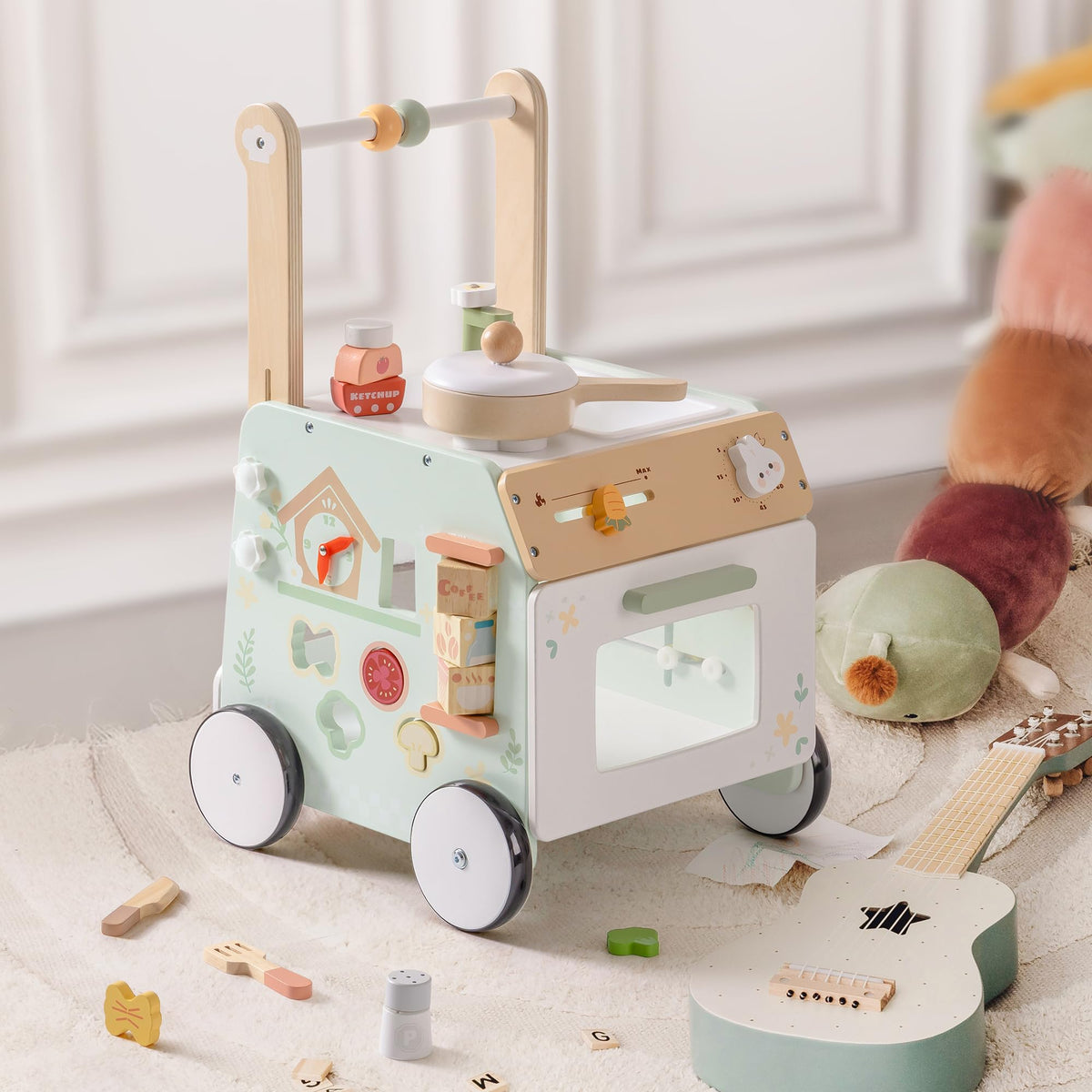 ROBOTIME vibrant green design adds playful décor to nurseries.