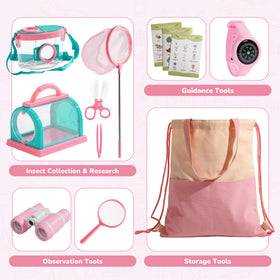 Robotime Bug Catcher Kit pink habitat cage enabling longer observation