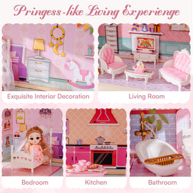 Robotime dollhouse furniture 24pc set enables versatile room arrangements