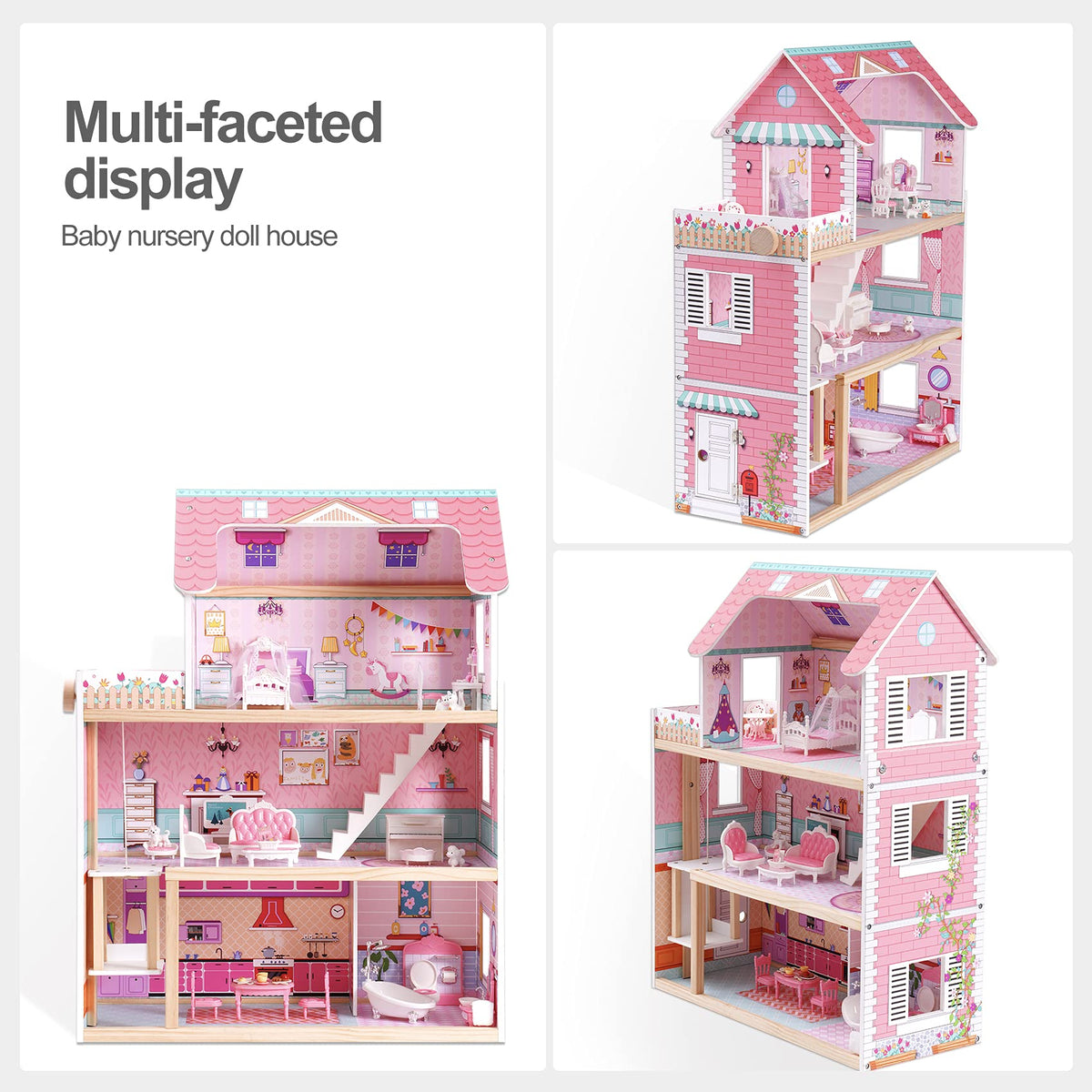 Robotime dollhouse open-play setup encourages sharing and collaborative storytelling