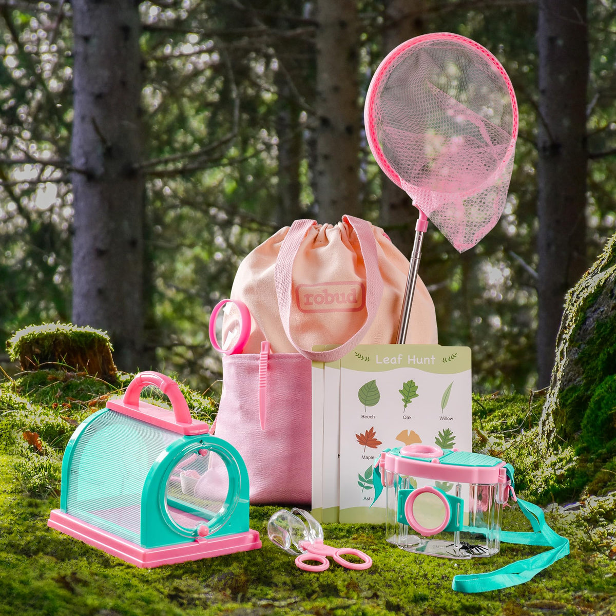 ROBOTIME pink carry bag keeps tools organized for camping trips