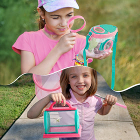 ROBOTIME pink tweezers extend reach for safe insect handling
