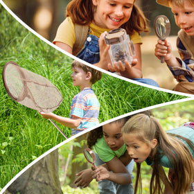 Robotime Kids Explorer Kit nature cards guiding kids through habitats and species.