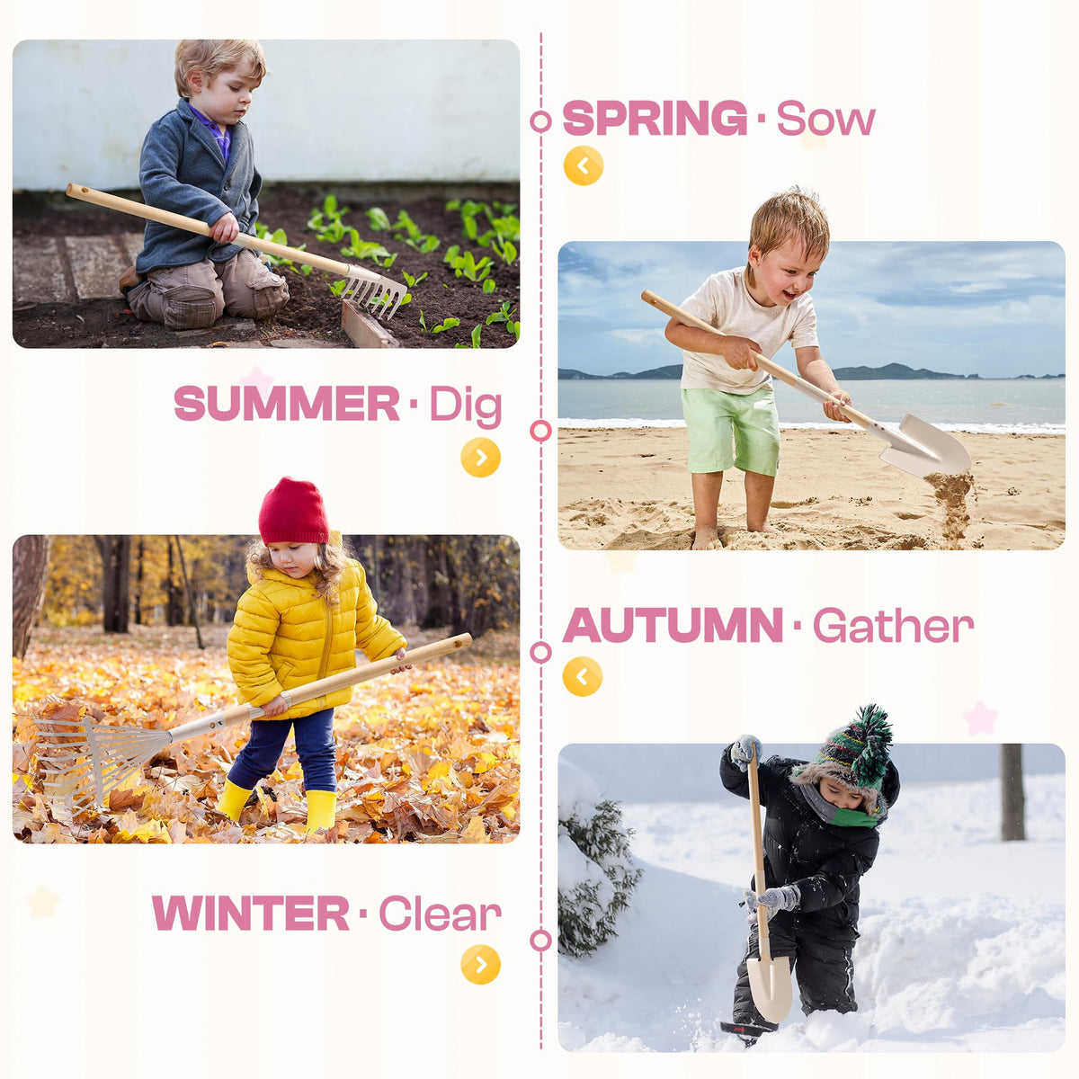 ROBOTIME kids gardening playset in action encourages real-world curiosity.