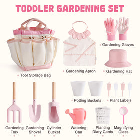 ROBOTIME Pink apron and hat showcasing protective gear for active play