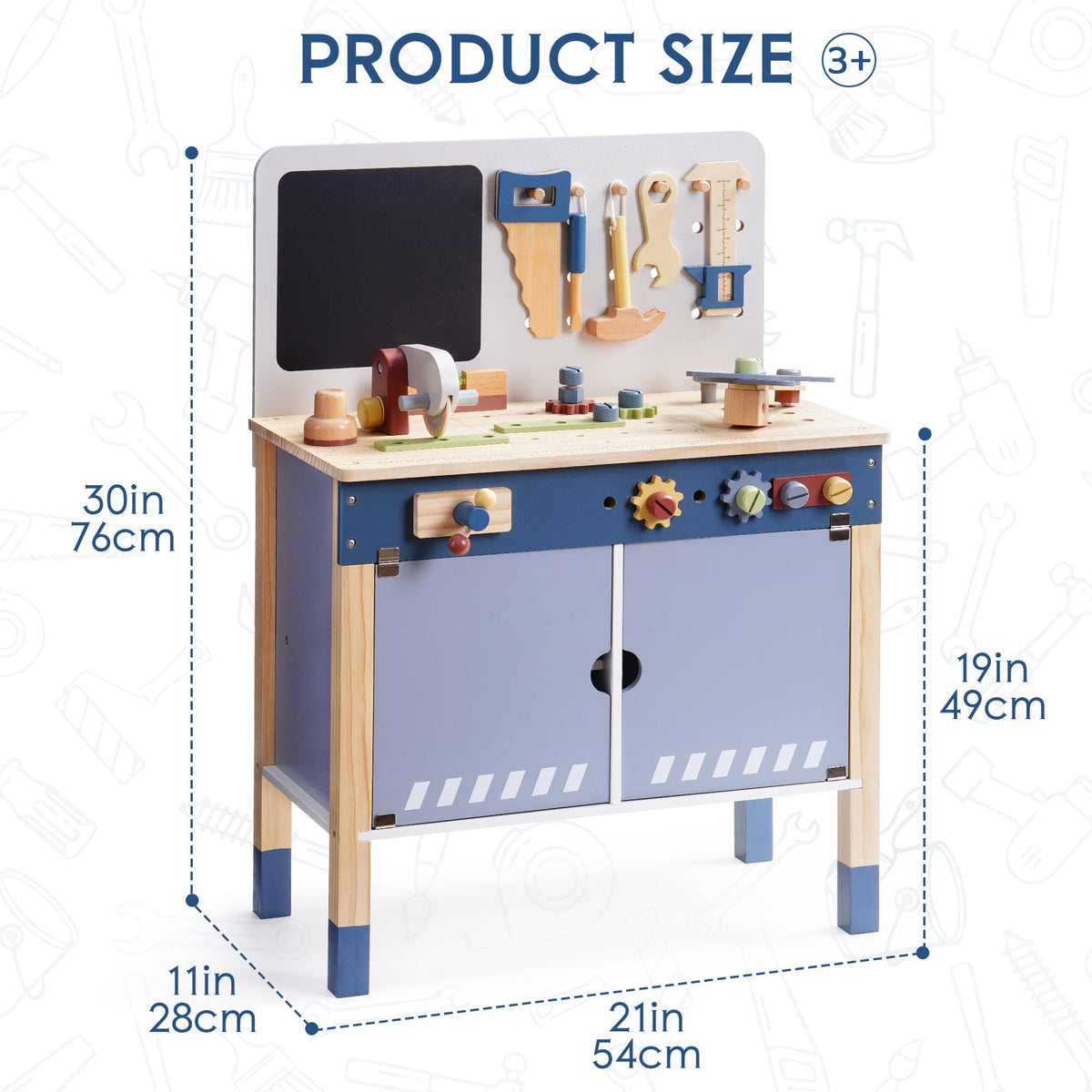 ROBOTIME gift idea: wooden tool bench for toddlers and kids age 3+.
