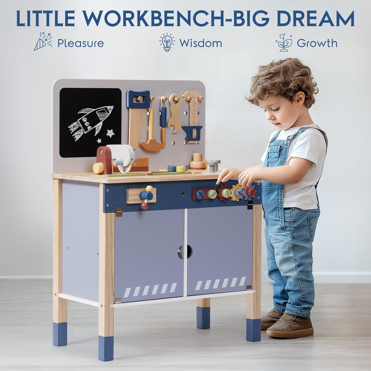 ROBOTIME rounded-edge construction and safe play surface for toddlers.