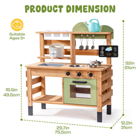 ROBOTIME Mud Kitchen suitable for ages 3 and up