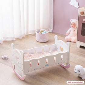 ROBOTIME natural wood durability — long-lasting doll furniture that resists wear.