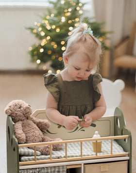 ROBOTIME natural wood finish; non-toxic and safe for kids.