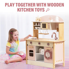 ROBOTIME durable wood construction supports active imaginative play