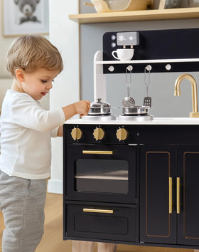 Robotime play kitchen oven for baking and meal prep pretend play