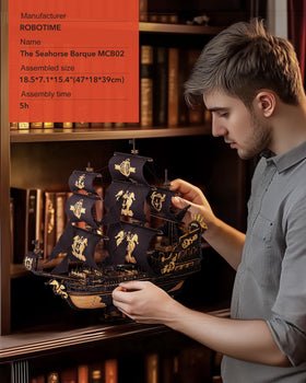 ROBOTIME Seahorse instruction guide guides you step-by-step toward completion