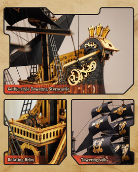 ROBOTIME Seahorse laser-cut parts layout ensures precise, clean assembly