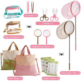 ROBOTIME Twin Color Catcher Kit: pink gear for shared exploration