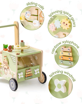 ROBOTIME sides show harvest fruits for shape-matching play and fine motor practice.