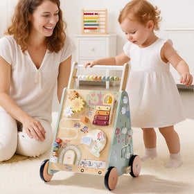 ROBUD adjustable height feature adapts as baby grows.
