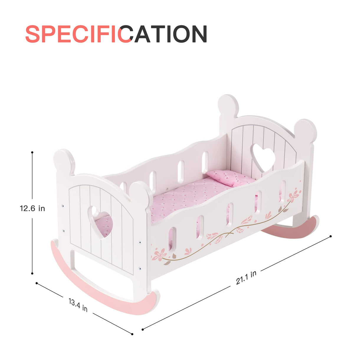 ROBUD wooden crib assembly steps guide easy, picture-led setup