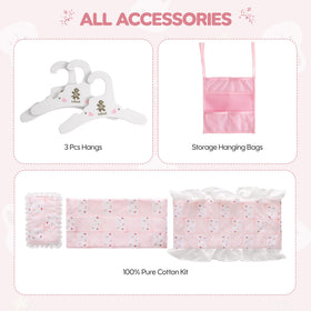 ROBUD fits 18–21 inch dolls, compatible with Barbie-sized models.